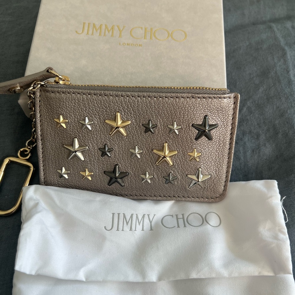 Authentic Jimmy Choo Star Studded Key Pouch